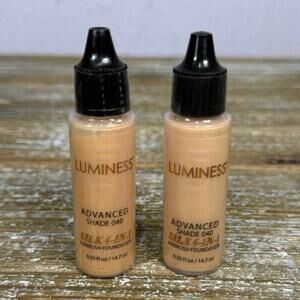 Luminess Silk 4-In-1 Airbrush Foundation Shade 040 Medium Glow Makeup Lot of 2